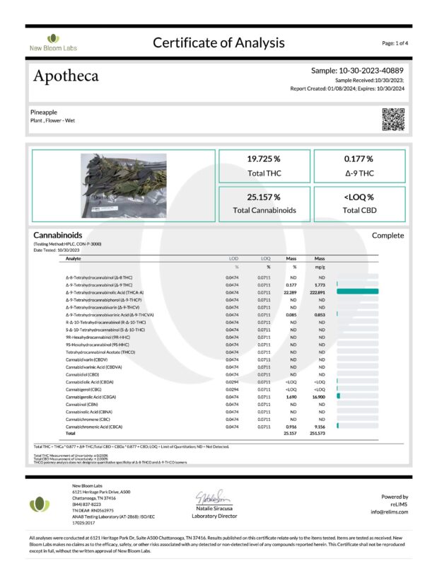 Apotheca-THCa-Flower-Pineapple-COA-0